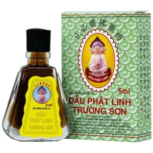 Dầu Phật Linh 5ml Trường Sơn dùng hỗ trợ trường hợp cảm cúm, cảm ho, nhức đầu, nghẹt mũi (12 chai)